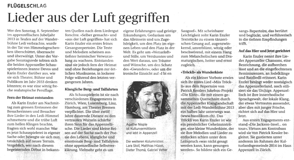 St.Galler Tagblatt. 20.Mai 14